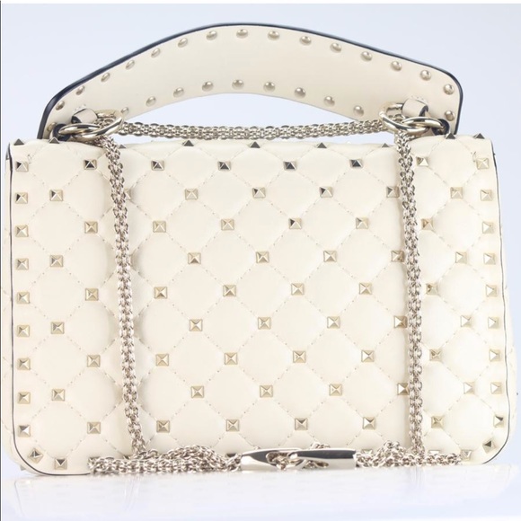 New Valentino Pike Leather Studded Shoulder Bag - Picture 3 of 8